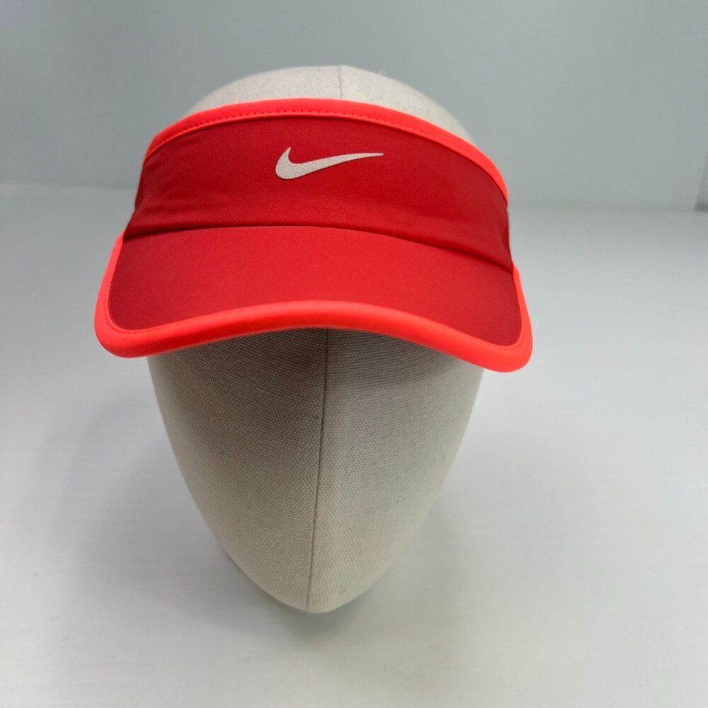 Nike Hat Men One Size Visor Featherlight Swoosh Golf Dri Work Run Gym Core Ex